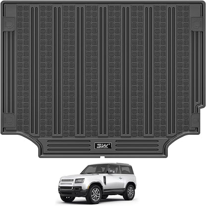 3W Cargo Liner Fit 2020-2025 2026 Land Rover Defender 110 5 Seats, (NOT for Defender 110s/Rubber Flooring), TPE All Weather Custom Fit Trunk Mat for Land Rover Defender, Black
