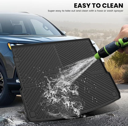 LASFIT Cargo Mat for Audi Q5/SQ5 2018-2025(Include Q5/SQ5 Sportback), Custom Fit All-Weather TPE Trunk Mat for Audi Accessories, Waterproof, Easy to Clean, Black
