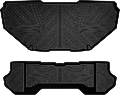LASFIT Front Trunk Mats for Rivian R1T & Rivian R1S 2024 2023 2022, All Weather Frunk Mats TPE Front & Rear Cargo Liner Custom Fit R1T & R1S Cargo Mat Black, Tasteless, Durable and Easy to Clean