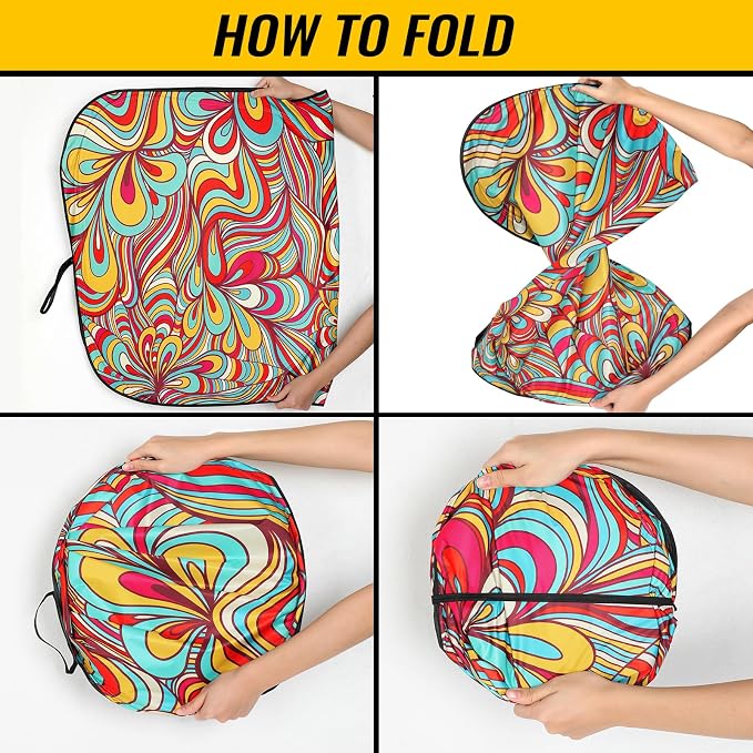 Windshield Sun Shade - Car Windshield Sun Shade for UV Protecion Heat Reduction 2026 Sun Visor for Car Interior (55"x31.5")