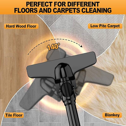 Cordless Vacuum Compatible with Dewalt 20V Battery, Portable Handheld Vacuum Cleaner with 2 HEPA Filter, 4 Multi Nozzle, Power Shop Vacuum for Home, Car, Floor, Carpet (Battery Not Included)