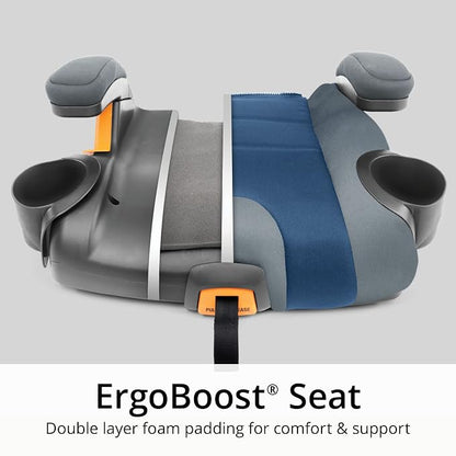 Chicco KidFit Adapt Plus 2-in-1 Belt-Positioning Booster Car Seat, Backless and High Back Booster Seat, for Children Aged 4 Years and up and 40-100 lbs., Vapor/Grey