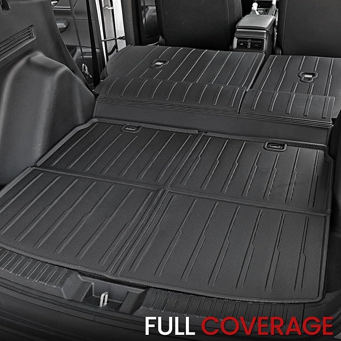 Floor Mats Cargo Mat Set for Honda CRV 2026 2025 2024 2023 Car Mat Accessories(Include Hybrid), All Weather TPE Cargo Liner Door Sill Protectors for CR-V Gas Hybrid(Full Set Mats)