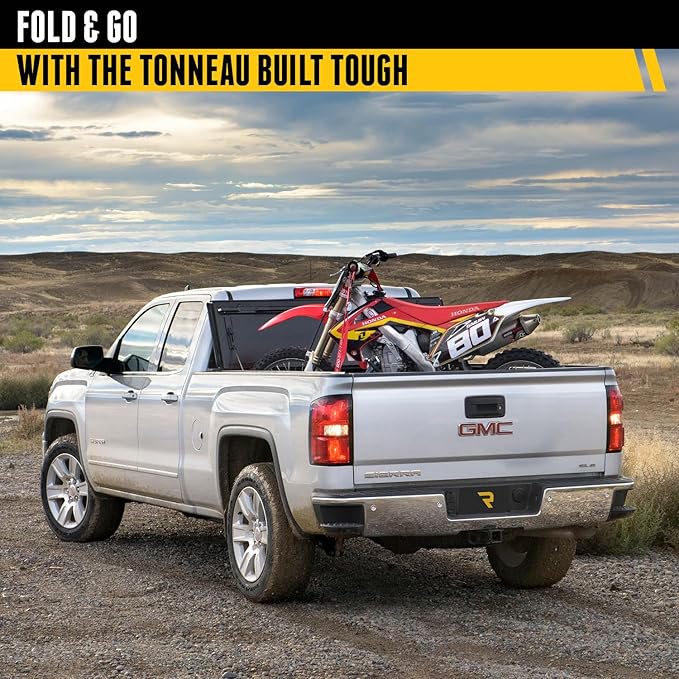 RealTruck BAK BAKFlip F1 Hard Folding Truck Bed Tonneau Cover | 772121 | Fits 2014 - 2018, 19 Ltd/Lgcy Chevy/GMC Silverado/Sierra Limited/Legacy, 2014 1500, 2015-19 ALL 6' 7" Bed (78.9")