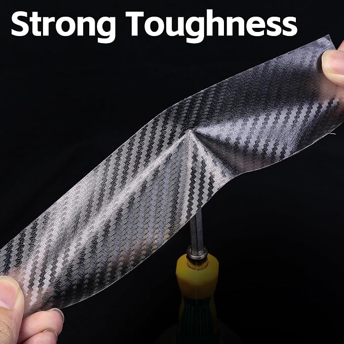 Arespark Car Door Edge Protector, Clear Carbon Fiber Sill Guard Vinyl Film with Anti-Scratch Anti-Collision Protection for Most Vehicles with Free Tool Kit (3inx30ft)