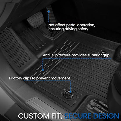 Floor Mats Set for Lexus RX350/RX350h/RX500h 2023 2024 2025 2026, All Weather TPE Floor Liners Backrest Mat Trunk Mat Cargo Liner Door Sill Guards Accessories for RX350/RX350h/RX500h