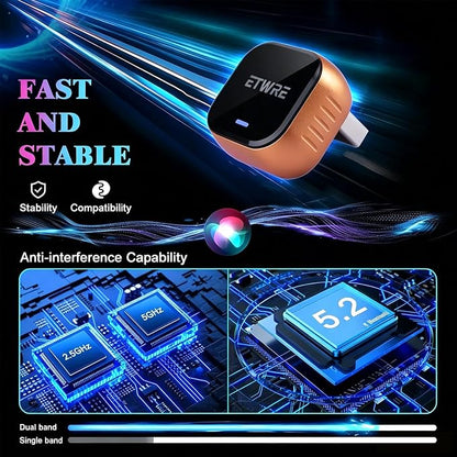 Wireless CarPlay Adapter 2026 for iPhone iOS 10+ – 98% Compatible with Factory Wired CarPlay 2016+, 2.4G/5G Dual Band, No App Required, Plug & Play Auto Reconnect
