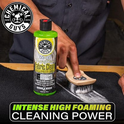 Chemical Guys Foaming Citrus Fabric Clean, Carpet and Upholstery Cleaner - Car Carpet Cleaner for Seats, and Floor Mats, Safe for Home, Office & More, Citrus Scent - 16 oz