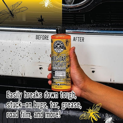 Chemical Guys Bug & Tar Wash Heavy Duty Bug, Tar, Grime, Tree Sap & Bird Dropping Remover - Safe for Paint, Glass, Chrome, Plastic & All Exterior Surfaces (128 oz/1 Gal) CWS_104