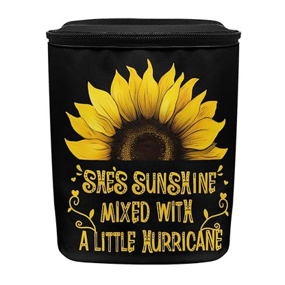 BIGCARJOB Sunflower Car Trash Bag for Back Seat Women Cute Auto Garbage Cans Hanging Vehicle Trash Bags Bins,Sunflower Auto Accessories Interior Car Organizer Bag(She's Sunshine Sunflower)