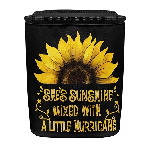BIGCARJOB Sunflower Car Trash Bag for Back Seat Women Cute Auto Garbage Cans Hanging Vehicle Trash Bags Bins,Sunflower Auto Accessories Interior Car Organizer Bag(She's Sunshine Sunflower)