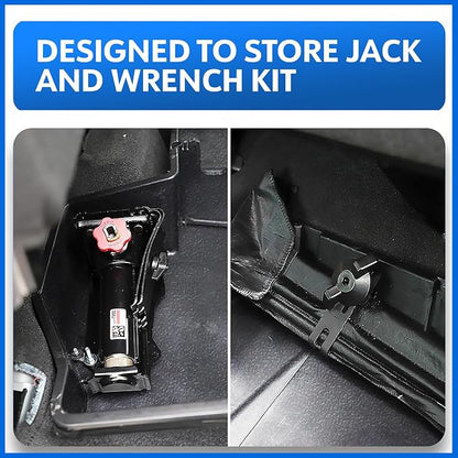 Tyger Auto Rear Under Seat Storage Box Compatible with 2019-2026 Chevy Silverado GMC Sierra 1500; 2020-2026 2500 3500HD Double & Crew Cab, Custom-Fit Cargo Organizer Console | TG-CB5C8838