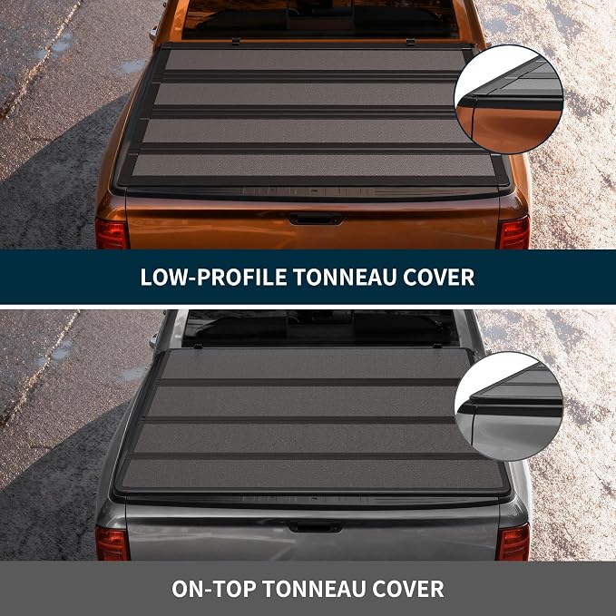 OEDRO Hard Quad-Fold Low-Profile Tonneau Cover Fit for Chevy Colorado/GMC Canyon 2015-2026 with 5.2ft Bed