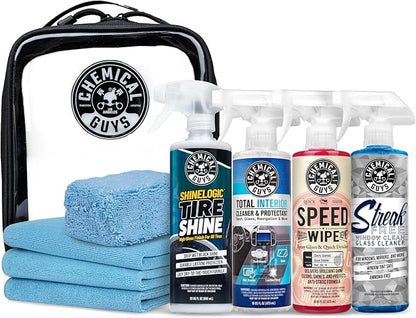 Chemical Guys Exterior Express Car Wash Kit With Car Wash Soap & Cleaner, Easy On The Go Car Cleaning Kit