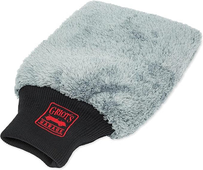 Griot's Garage Microfiber Car Wash Mitt Glove, Cleaning Pad for Interior and Exterior, Auto Detailing Supplies, Small, 8" x 9", 10260