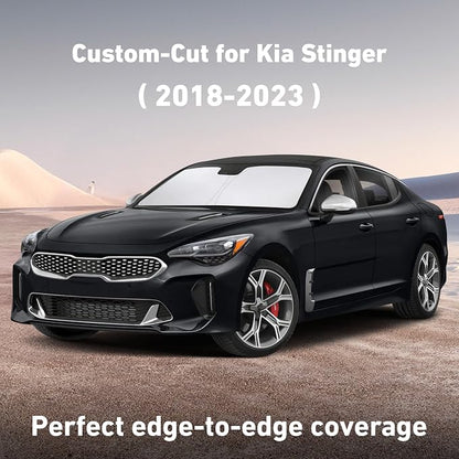 EcoNour Windshield Sunshade Compatible for Kia Stringer 2018-2021 2022 2023, Sun Visor for Front Windshield & Window Sun Shade Cover, UV Heat Blocker & Protector, Car Accessories