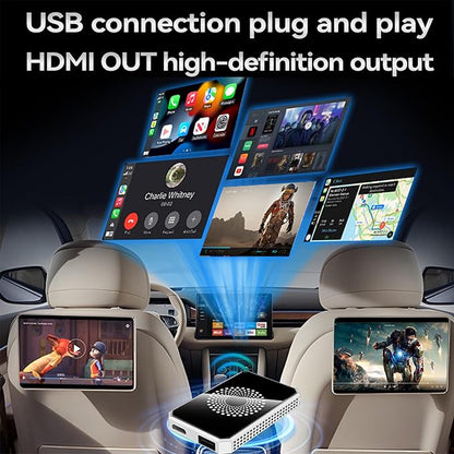 Autolink Pro 2026 Autolinkr Auto Linkr Pro Wireless Carplay 3in1 AI Box for Streaming Netflix/YouTube/TikTok,Watch Movies,Wireless Carplay Adapter Support USB Drive for iPhone 10+ & Android 13+