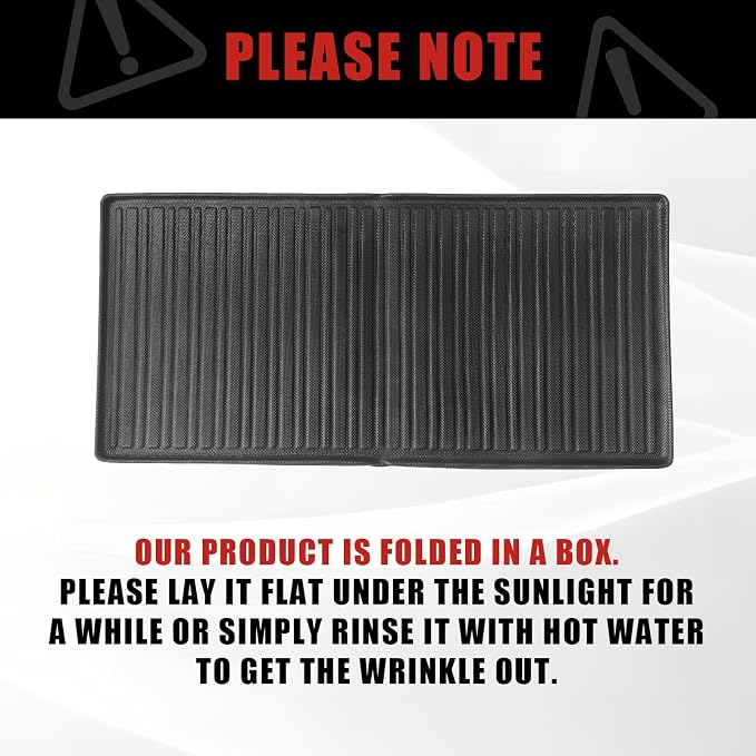 BestEvMod for Rivian R1S All Weather Trunk Mat Protection Accessories, 3D Cargo Liner TPE Material Compatible with Rivian R1S 2022-2025 2026 Interior Accessories