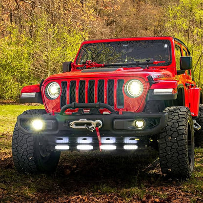 Nilight LED Pods 4PCS 18W 6Inch Flood Offroad Fog Light Bar Waterproof with 16AWG POD Lights Wiring Harness Kit for Boat SUV ATV 4WD Car Truck Golf Cart 12V 24V -4 Leads