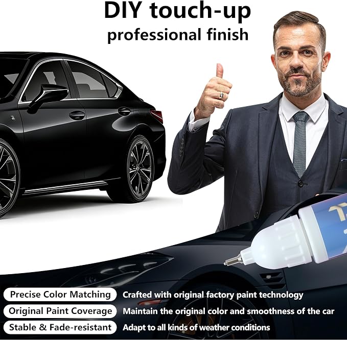 212 Obsidian Touch Up Paint for Lexus Match, Car Paint Scratch Repair kit, 2 in 1 Scratch Remover Pen with Color-Matched Rapid Drying of Paint Coating