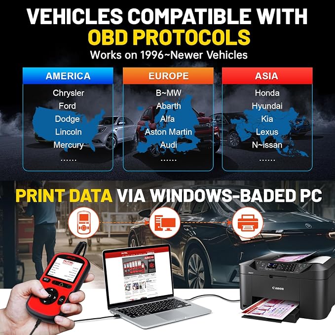 Autel AutoLink AL549 OBD2 Scanner Code Reader | Check Engine Code Reader ABS Diagnostic Tool,Universal Car Battery Test, Live Data,Scan tool For Car Repairers, Enthusiasts