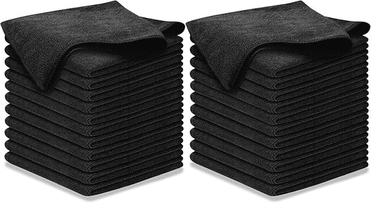 USANOOKS Premium 300GSM Microfiber Cleaning Cloth - 12.5"x12.5" High Performance - 1200 Washes, Ultra Absorbent Microfiber Towels for Cars Undercarriage, Rims & Engine Bay Cleaning - Microfiber Cloth
