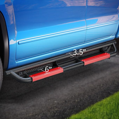 Running Boards Compatible with 2009-2018 Dodge Ram 1500 Crew Cab (Including 2019-2024 1500 Classic), 2010-2026 Ram 2500 3500, Paintable Side Steps Rail, Drop Nerf Bars Carbon Steel