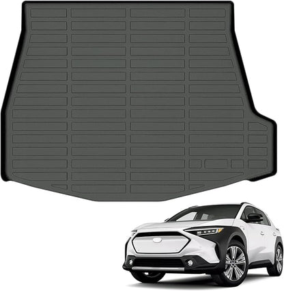 All Weather Cargo Mat Fit for Toyota BZ(bZ4X)(Not Woodland) 2026-2023 & Subaru Solterra 2026-2023 TPE Rubber Cargo Liner Solterra Accessories All Season Guard Odorless Anti-Slip Black