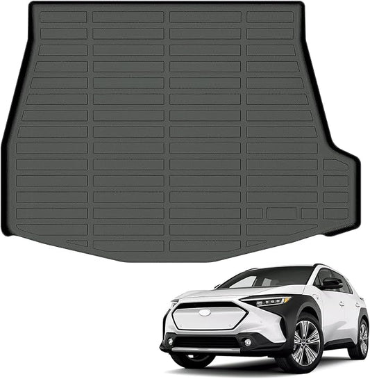 All Weather Cargo Mat Fit for Toyota BZ(bZ4X)(Not Woodland) 2026-2023 & Subaru Solterra 2026-2023 TPE Rubber Cargo Liner Solterra Accessories All Season Guard Odorless Anti-Slip Black