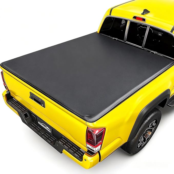 Soft Roll Up Truck Bed Tonneau Cover Compatible with 2002-2018 Dodge Ram 1500; 2003-2025 2026 Ram 2500 3500; 2019-2024 Classic | 6'4" (76") Bed Without Rambox