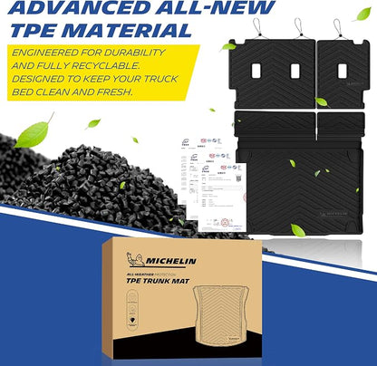 Michelin Vehicle Mats, All-Weather TPE Custom Fit Liner for 2021-2026 Ford Bronco 4-Door (3 Piece), Premier