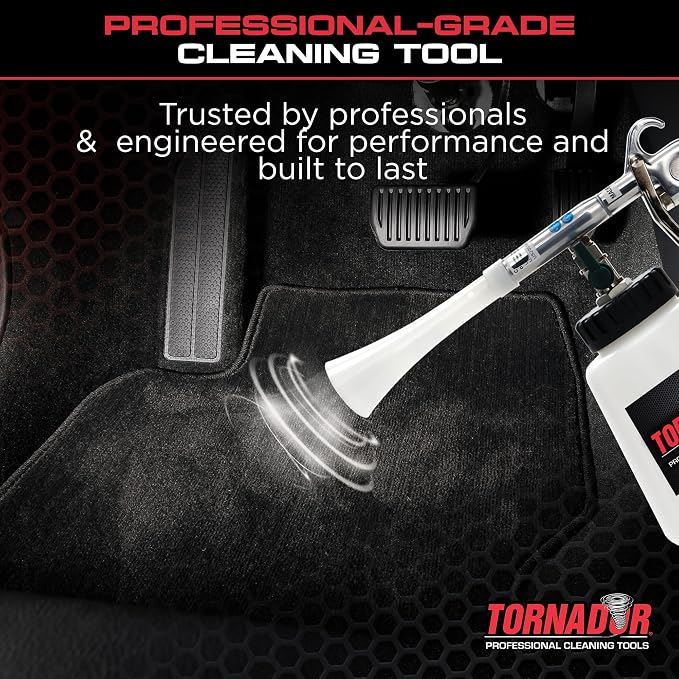 Tornador CT-100 Classic Replacement Cone | White Plastic Nozzle for Z-010 Cleaning Gun | Durable Trumpet Design for Even Spray | Perfect for Car Detailing & Interior Cleaning Pros