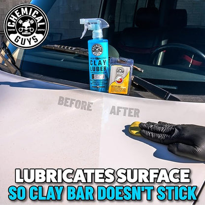 Chemical Guys Luber Synthetic Lubricant and Detailer 2 Pack (2 x 16 Fl. Oz.) - Clay Bar Lubricant and Quick Detailer for Smooth, Glossy Finish (WAC_Cly_100_1602)