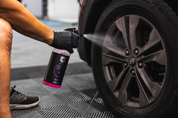 Purple Rain Wheel Cleaner - Breaks Down Iron, Brake Dust, Road Grime, & More | Low-Odor Formula - 32 oz