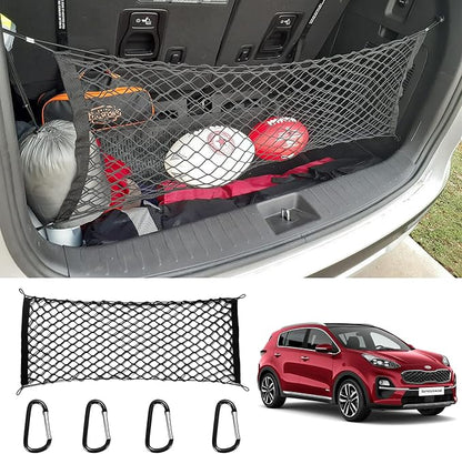 for Kia Sportage Telluride Envelope Style Truck Bed Cargo Net - Fits 2013-2024 2025 2026 Sportage Telluride Accessories Cargo Net for Pickup Truck Bed - Heavy Duty Carabiners