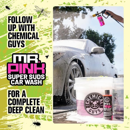 Chemical Guys Bug, Sap & Tar Remover, Fast Acting Pre Wash Cleaner for Cars, Trucks & SUVs, Removes Stuck On Residue, Road Film, Bug Splatter, Tree Sap, Grime, Spray, 2 Pack - 15 Fl Oz Each