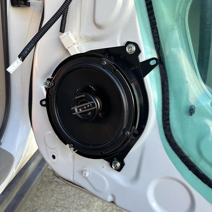 Scosche SAT6 5.25-6.5” Speaker Adapters Compatible with Select 2000-2020 Lexus, Scion and Toyota Vehicles - Adapter for 5 1/4' to 6 1/2' Car Door Speakers - Sold in Pairs - Does Not Fit 6.75' or 6X9'