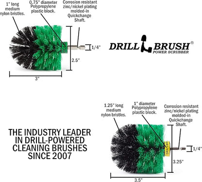 Drill Powered Kitchen Cleaning Supplies - Kitchen Scrubbing Accessories - Drill Brush Household Cleaner - Oven Cleaning Tool - Stovetop Scrubber Brushes - Kitchen Sink Scrub Brush - Frying Pan Brush