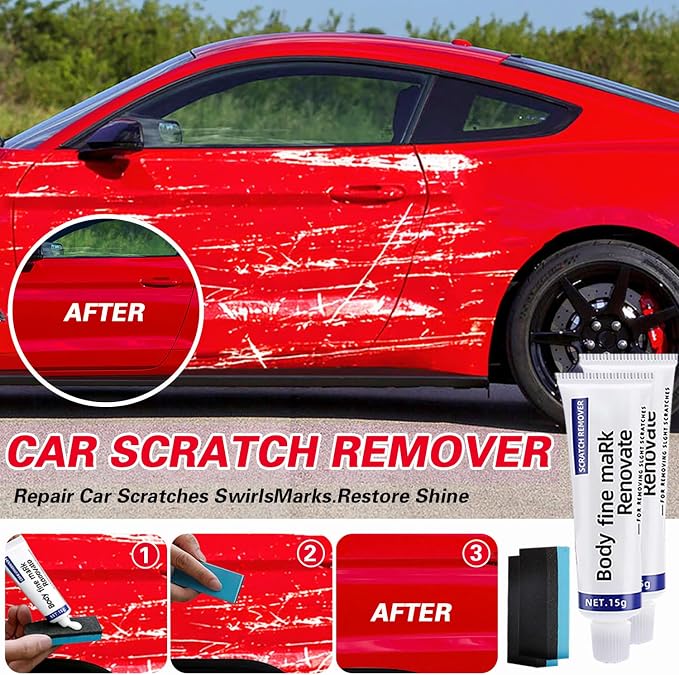 Mini Cordless Polisher for Car Detailing, 13pcs Polisher Car Care Kit with 5 Polishing Pads & Scratch Grinding Agent, Cleaning Paste, Handheld Body Repair Machine for Auto Scratch Repair Waxing