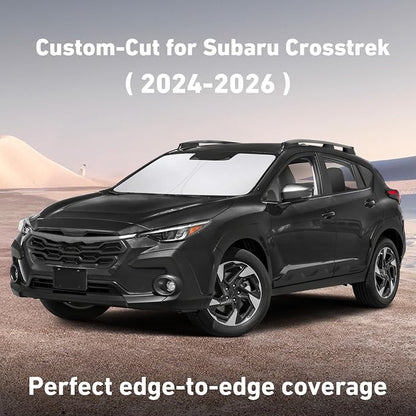 EcoNour Windshield Sunshade Compatible for Subaru Crosstrek 2024 2025 2026, Sun Visor for Front Windshield & Window Sun Shade Cover, UV Heat Blocker & Protector, Car Accessories