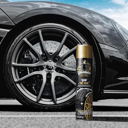 Billionaire Tire Shine - Wet tire Shine 3 Pack Can 14 oz No Sling Formula Long-Lasting Silky Smooth Finish - Spraying Maximum Protection Fast Dry - Car Detailing