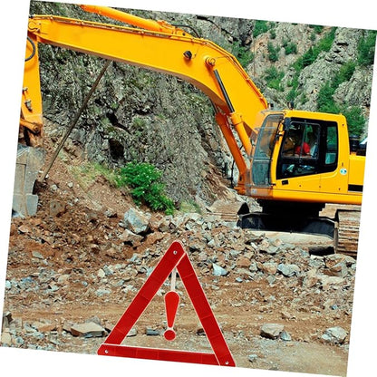 FAVOMOTO 4pcs Car Safety Triangle Kit Folding Reflective Warning Signs Tripods for Roadside Assistance Suitable for Vehicles Work Trucks Road Construction