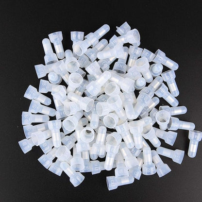 Nilight - 50036R Closed End Crimp Terminal 300 pcs 22-16/16-14/12-10 Gauge Nylon Wire Connector Kit,2 Years Warranty