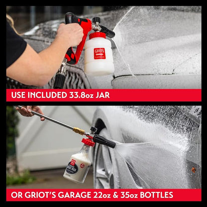 Griot’s Garage The BOSS Foam Cannon for Car Washing and Detailing, Pressure Washer Foam Gun