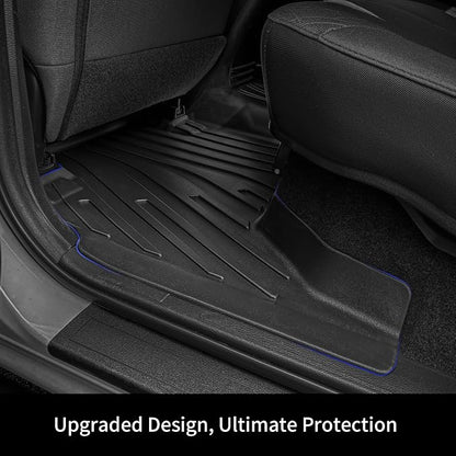 OEDRO Floor Mats Fit for Toyota Tacoma 2024 2025 2026 Double Cab Auto Trans (NOT for Hybrid), Custom TPE All Weather Floor Liners for Tacoma TRD/SR/SR5/limited Car Front&Rear 2 Row Mats