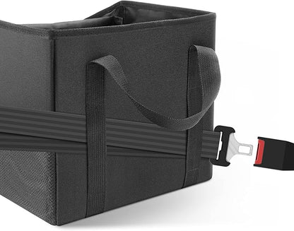 Car Organizer - Automotive Organizer for Front And Back Seat or Floor, Car Caddy Organizer with Divide, Handles and Multiple Mesh Pockets
