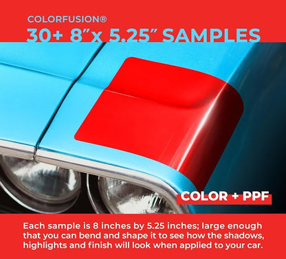 ColorFusion PPF by VViViD, The Ultimate Cosmetic Hybrid Application Paint Protection Film Sample Book