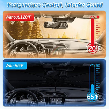 KUST Windshield Sun Shade Umbrella for Honda Civic EXL 2016 2017 2018 2019 2020 2021 Rear Window Shades 100% UV Protection and Blackout Privacy 5PCS Car Window Covers Accessories