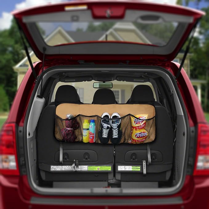 FH Group FH1122BEIGE E-Z Travel™ Multi-Pocket Storage Collapsible Beige Car Trunk Organizer (Easy Carry Perfect for Garage or Grocery Store, 1 Pack)