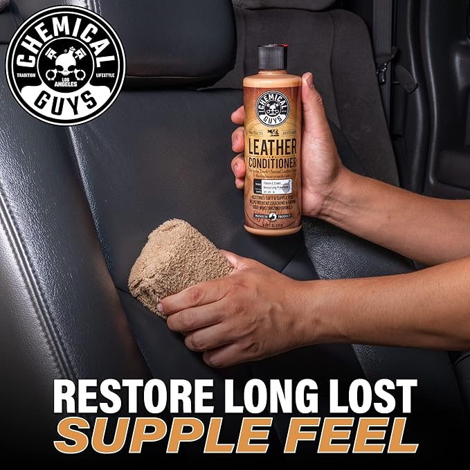 Chemical Guys SPI_401 Vintage Series Leather Conditioner Car Interiors, Furniture, Apparel, Sneakers, Boots, and More (Works on Natural, Synthetic, Pleather, Faux Leather and More), 128 fl oz (1 Gal)